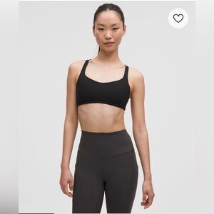 Lululemon Free to Be Bra - Wild *Light Support, A/B Cup - Black - Size 6